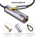 DUKABEL 1/4 to 3.5mm Adapter, Female to Male Headphone Adapter, 30CM/12 inch for Headphone, Guitar, Amp