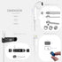 Mband 2 Pack of Mband Mclip Holder 03 Black - Organizing Earphones, Earbuds, Cable, Multi Color Keychain Clip