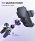 Car Phone Holder, Thick Cases Friendly Mount, Hands-Free Phone Holder for iPhone and Samsung Smartphones