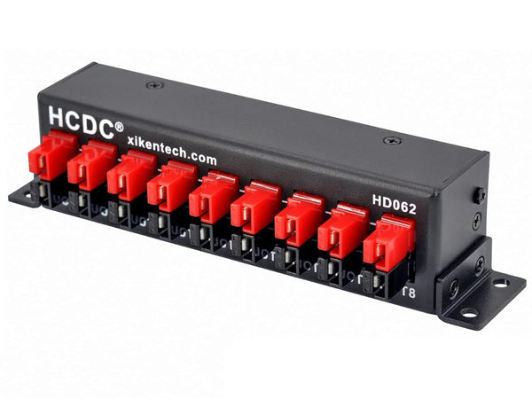 HCDC HD062 8 Output DC Power Distribution Block Module for 15/30/45A Connections
