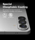 S26 S26 2 Pack Ringke Camera Lens Frame Glass for Samsung Galaxy and Plus Camera Lens Protector [Individual Lens