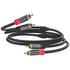 Cyberguys! RCA Audio Cable, 2RCA to 2 RCA Cables Car Audio Male