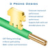 20 Pack RJ11 Pass Through Connector, 6P4C Telephone Modular Plug for Phone Line Cord