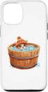iPhone 14 Pro Cute Cat Ice Bathing Healthy Hobby Case