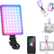 NEEWER VL67C RGB Selfie Light with APP Control, 94 LED CRI97, 2000mAh Rechargeable, Cold Shoe Mount for Camera
