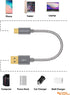 CableCreation 6" USB C Cable - Braided USB Male to USB Male, 3A Fast Charging for Galaxy S23, iPad Pro, Power Bank,