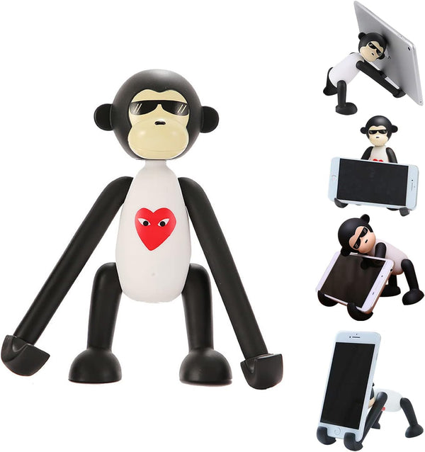 Cute Phone Stand for Desk, Adjustable Desk Phone Holder, Portable Phone Holder, Compatible for Smartphones and Tablets