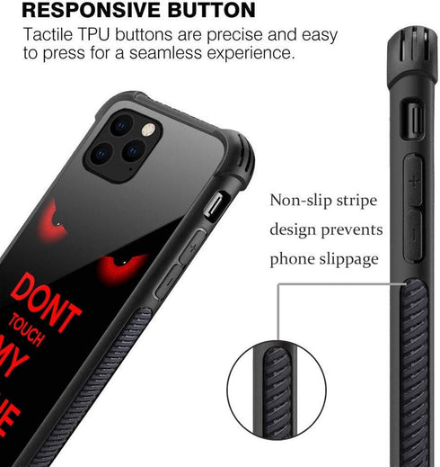 ZHEGAILIAN Case Compatible with iPhone 13, Don't Touch Case for iPhone 13 for Boys Men, Pattern Design Anti-Scratch