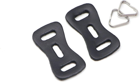 HITHUT Camera Strap Stainless Steel Triangle Split Ring Hook with Leather Protector Cover
