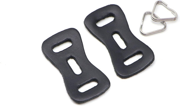 HITHUT Camera Strap Stainless Steel Triangle Split Ring Hook with Leather Protector Cover