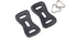 HITHUT Camera Strap Stainless Steel Triangle Split Ring Hook with Leather Protector Cover