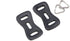 HITHUT Camera Strap Stainless Steel Triangle Split Ring Hook with Leather Protector Cover