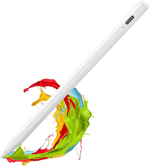 Electronic Stylus Pen for Lenovo Duet Chromebook 2 in 1 - 1.2mm Replaceable Plastic Tip Stylist Pencil, White