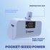 Portable Power Bank with Built-in USB-C Connector, 5,000mAh Portable Charger, LCD Screen for Battery Display, Fast