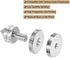 MECCANIXITY 4pcs Silver Speaker Spike Kit, Adjustable Copper Isolation with Speaker Spikes Pads Mat for Audio Amplifier
