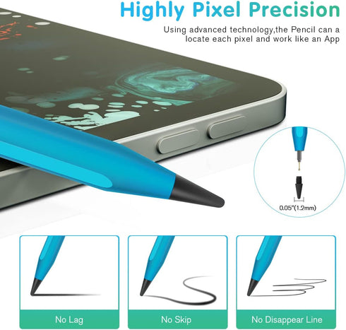 Stylus Pencil for iPad 10th & 9th Generation, Active Pen with Palm Rejection, Compatible with 2018-2023 iPad Models
