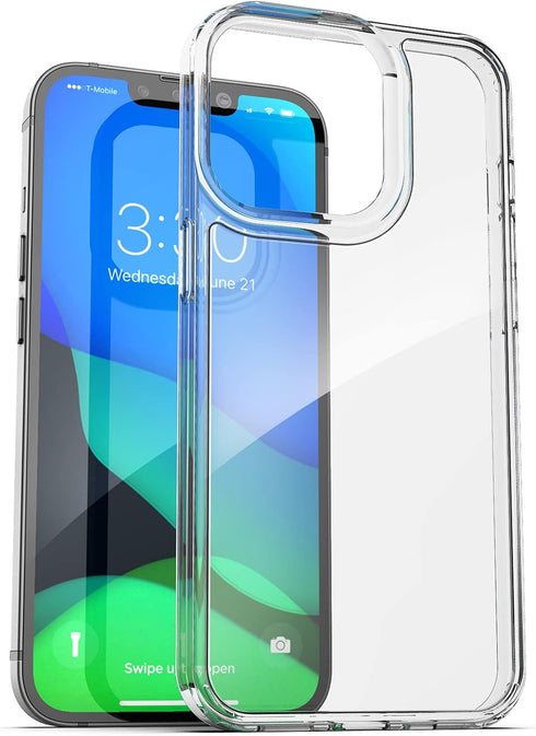 ENCASED 13 Designed for iPhone Case with Belt Clip Holster - Clear
