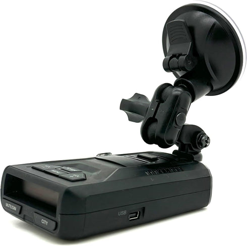 Enhanced Dual Ball Joint Adjust Suction Cup Bracket for UNIDEN R1 R2 R3 R4 R7 R8 R9 Radar Detector