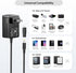 Basicvolt 5V 2A AC Adapter, Versatile Power Supply Wall Charger with 8 Tips for Camera, BT Speaker, GPS, USB Hub, TV Box