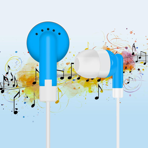 60 Pack Use(6 Earbuds Bulk Kids Classroom Headphones for School Travel or Home Color)