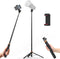 VRIG 63" Extendable Photography Light Stand, 180 Tripod Head Portable Tripod with