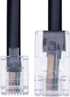 2m RJ11 to RJ45 Cable RJ11 to RJ45 Cable Phone Telephone Cord RJ11 6P4C to RJ45 8P8C Connector Plug Cable for Landline Telephone (Black) by Keple