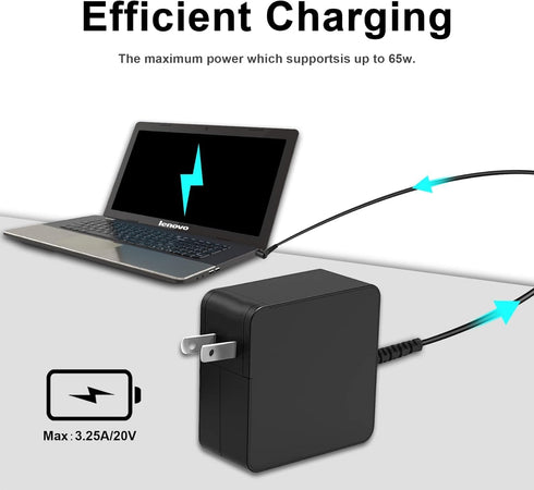 65W 45W AC Adapter Charger Replacement for Lenovo IdeaPad 3 5 110 310 320 330 330s S145 S340 Series Charger 110-15ISK