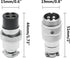 2 Sets Aviation Connector 4P 10A GX20-4 Waterproof Metal Male Female Wire Panel Power Chassis Fittings Connector Aviation Plug Silve