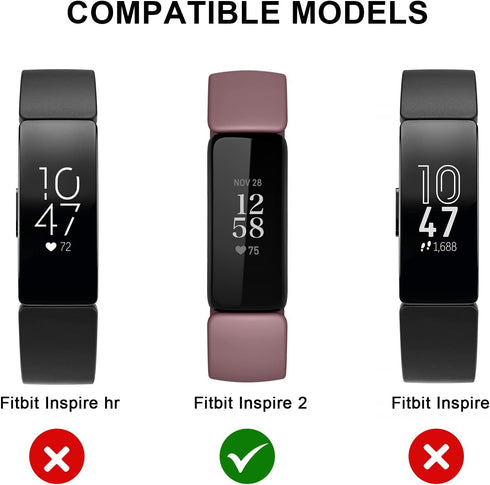 Tobfit 6 PACK Sport Bands Compatible with Fitbit Inspire 2 Bands for Women Men, Soft Silicone Waterproof Straps Replacement Wristbands Compatible for Fitbit Inspire 2/Fitbit Ace 3 (6 Pack)