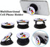 (3 Pack) Multifunction Cell Phone Stand Finger Holder - Blue Watercolor Purple Foldable Kickstand