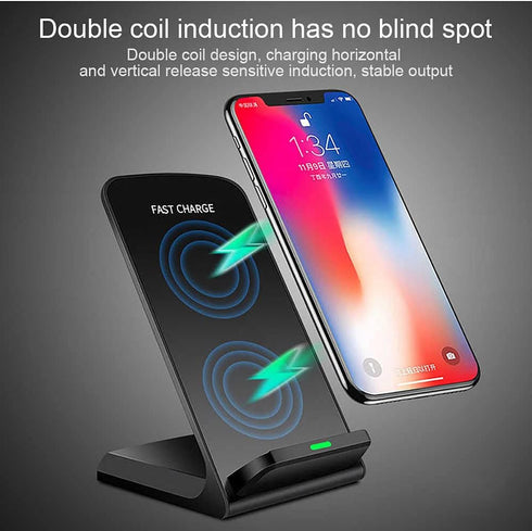 UrbanX Wireless Charger Stand, Qi-Certified for Google Pixel 4/5/6/7/7 pro 10W Fast-Charging (No AC Adapter)