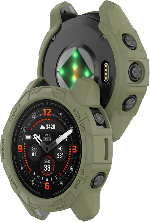 Protective Case for Garmin Fenix 7X/Fenix 7X Pro/EPIX Pro 51mm, TPU Anti-Scratch Frame, 4 Pack Smart Watch Accessories