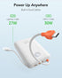 Power Bank 20000mAh 30W Fast Charging Portable Charger with Built-in Cables & LED Display for iPhone, Samsung
