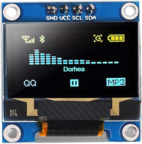 DORHEA 0.96 Inch OLED Display Module 128x64 Pixel SSD1306 I2C IIC Screen Compatible