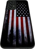 Tnarru Samsung Galaxy A23 Case, Black American Flag Pattern, Hard PC Back & Soft TPU Sides, Shockproof Protection