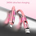 240W 4-in-1 6.6FT 17/16/15/14, S25/S24 6.6Ft) MFish Charging Cable with Carrying Case, Fast Charger USB-A & USB-C