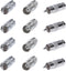 BNC Female to RCA Male Adapter Straight Connector for CCTV Security Camera Systems, 30 Pack