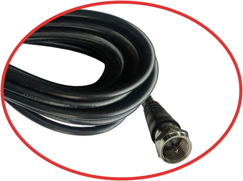 Chaowei Cable(15ft) Extension-15 TV Antenna Extension Coaxial with Coaxial Coupler,F Type Connector-Ideal for Digital