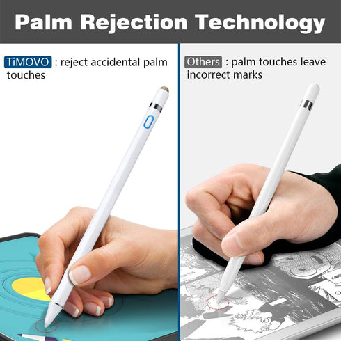 TiMOVO Stylus Pen for iPad 11th/10th/9th/8th/7th Generation, 20Hrs Work Palm Rejection, High Precise iPad Pencil