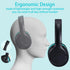 POWMEE Kids Over-Ear Headphones, 94dB Volume Limited, Adjustable Stereo 3.5MM Jack for Kids/Teens (Black)