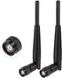 Eightwood 5dBi 2.4GHz WiFi Antenna, RP-TNC Male Antennas (2-Pack) for Trimble Robotic Total Stations, Wireless Router