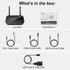 SIMOLIO Bluetooth Transmitter Receiver for TV Home Stereo, aptX Low Latency & HD Long Range Audio Adapter for 2