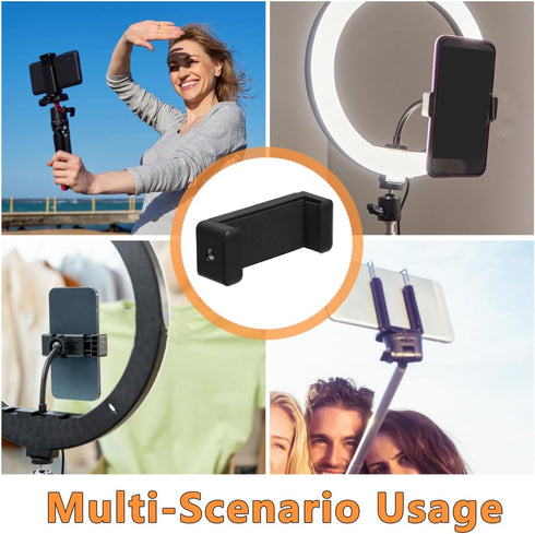 ULDIGI 10Pcs 1/4 Inch Universal Cell Phone Tripod Mount Adapter Clips Rotatable Phone Holders for Smartphone Selfie