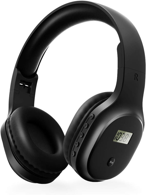 Rechargeable Portable Personal FM Radio Headphones with Best Reception, Wireless Headset for Jogging, Mowing, Cycling