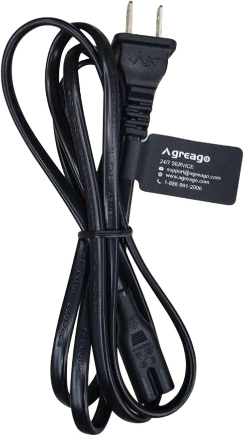 5ft Replacement Power Cord for 5G WiFi Bluetooth Projector 4K