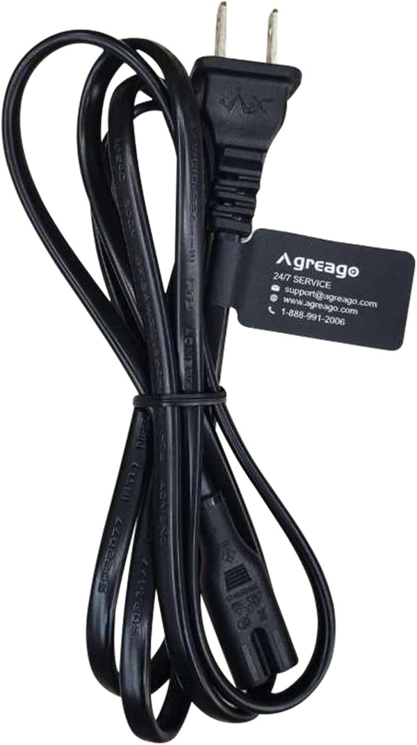 5ft Replacement Power Cord for 5G WiFi Bluetooth Projector 4K