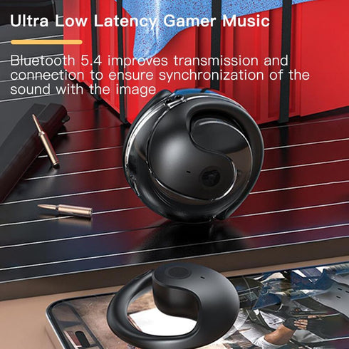 Ows Hanging Earphones, Bluetooth 5.4 Air Conduction Wireless Earphone, IPX5 Waterproof Sports Earphones
