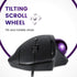 Perixx PERIMICE-520 Wired USB Ergonomic Programmable Trackball Mouse, Adjustable Angle, 8 Button Design, Black