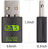 WLAN USB Stick Bluetooth Dongle, 600Mbps Dual Band 2.4GHz/5GHz Wireless Wi-Fi Network Adapter for PC