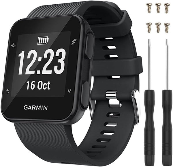 Band for Garmin Forerunner 35, Soft Silicone Replacement Watch Strap for Forerunner 30 Smart Watch